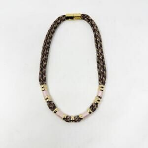 Holst + Lee Colorblock Necklace Classic Gold Multi